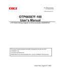 OTP66587F-100 User`s Manual