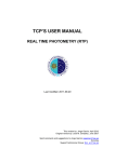 TCP`s user manual &ndash; Real Time Photometry (RTP)