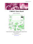 71M6541F Demo Board User`s Manual