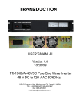 TR-1000VA-48VDC User Manual