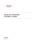 Using the PeopleSoft VirtualBox Images