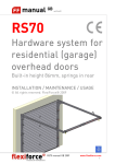 Hardware system for residential (garage) overhead doors