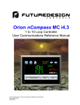 Orion nCompass MC i4.3 - Future Design Controls