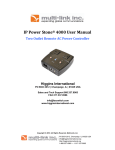 IP POWER STONE 4000 User Manual - Two Outlet