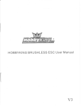 HOBBYKING BRUSHLESS ESC User Manual