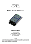 TRP-C37M User`s Manual User`s Manual