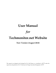 User Manual for Techmonitor.net Website