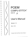 COM PU-STITCH A User` Manual