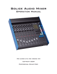 Solice Manual - Professional Sound Corporation