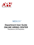 NEOGOV Department User Manual