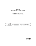 ad2700 dvb remultiplexer user`s manual