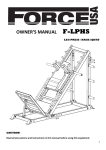 F-LPHS Assembly Manual - Australian Fitness Supplies