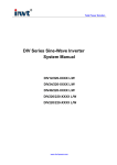 DIV Series Sine-Wave Inverter System Manual