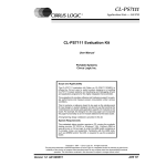 CL-PS7111 Evaluation Kit User Manual v1.0, April 1997 (Application