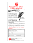 Notice to Owners of Ruger M
