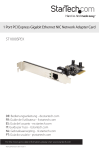 1 Port PCI Express Gigabit Ethernet NIC