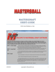 MASTERSDRAFT USERS GUIDE