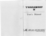 TransWarp II Manual - Applied Engineering Repository