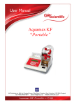 Aquamax KF Portable Manual