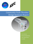 Community-Scale Thresher Design Summary Report
