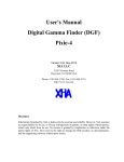 DGF Pixie-4 - User`s Manual