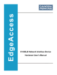 9145ELB Network Interface Device Hardware User`s Manual