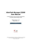 AlterPath Manager E2000 User Manual