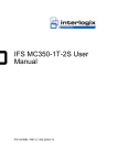 IFS MC350-1T-2S User Manual