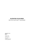 ELEVATED PLUS MAZE