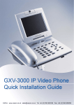 Grandstream GXV3000 Quick Start Guide