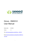 Grove - DMX512 User Manual