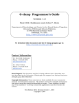 G-clamp Programmer`s Guide - Welcome to the Horn Lab Website