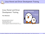 Linux Kernel and Driver Development Training