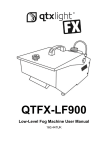 QTFX-LF900 Low-Level Fog Machine User Manual