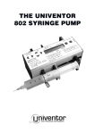 THE UNIVENTOR 802 SYRINGE PUMP