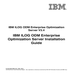 IBM ILOG ODM Enterprise Optimization Server Installation Guide