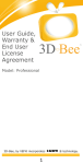 the 3D-Bee Professional product manual