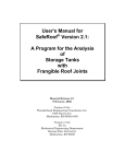 User`s Manual for SafeRoof Version 2.1: A Program for the Analysis