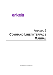 ARKEIA 5 COMMAND LINE INTERFACE MANUAL