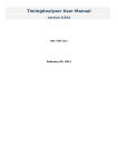 TimingAnalyzer User Manual