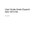 User Manual Phase II Upgrade Aneto NAV 2013