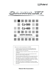 User`s Manual, CJ-400/500, English