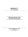 Lectrosonics UCR411A user manual November 2002