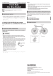 Front Hub (for Disc Brake) - SHIMANO Dealer`s Manual / User`s
