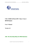 CSL CS468 16-Ports EPC Class 1 Gen 2 RFID Reader
