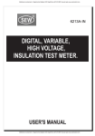 digital, variable, high voltage, insulation test meter.