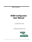 BOM Configurator User Manual