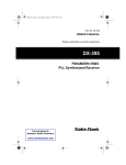 Radio Shack DX-395 - User manual