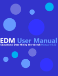 Educational Data Mining Workbench User Manual V3.53