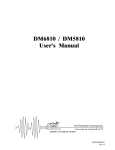 DM6810 / DM5810 User`s Manual - RTD Embedded Technologies